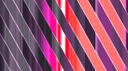 wide diagonal stripes abstract background, 3d graphics, red and gray