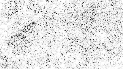 Black Grainy Texture Isolated On White Background. Dust Overlay. Dark Noise Granules. Digitally Generated Image. Vector Design Elements, Illustration, Eps 10.