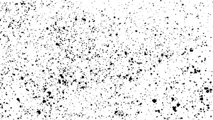 Black Grainy Texture Isolated On White Background. Dust Overlay. Dark Noise Granules. Digitally Generated Image. Vector Design Elements, Illustration, Eps 10.