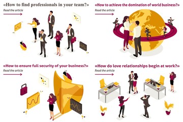 Isometric Business Concept