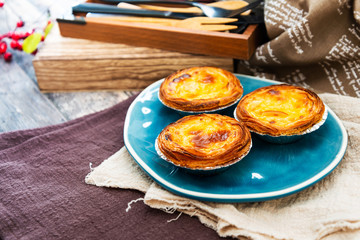 delicious portuguese egg tart dessert