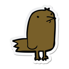 sticker of a cartoon bird