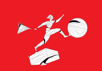 Running away in a dream