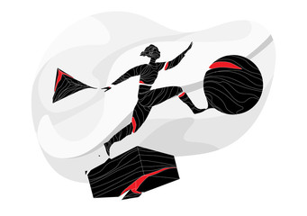 Running away in a dream