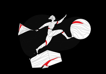 Running away in a dream