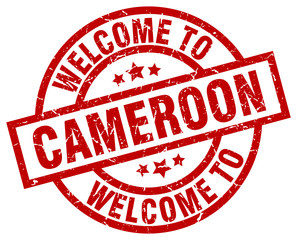 welcome to Cameroon red stamp