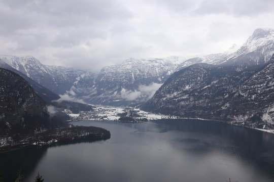 Hallstatter See Bergpanorama in &Ouml;sterreich