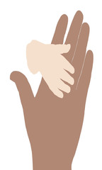 baby holding mother s hand