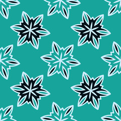 Bright seamless pattern with floral ornament.