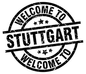 welcome to Stuttgart black stamp