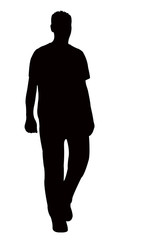 a man body silhouette vector