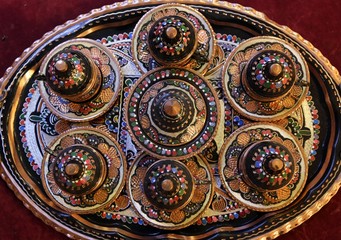  Ancient copper ware. Flea market