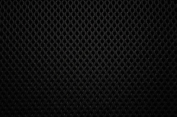 Closeup the mesh fabric pattern of the backrest of the chair 