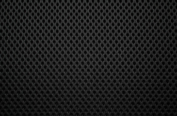 Closeup the mesh fabric pattern of the backrest of the chair 