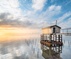 pier at sunset