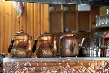  Ancient copper ware. Flea market