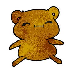 textured cartoon kawaii cute teddy bear