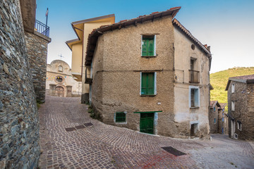 Fototapeta na wymiar Centro storico Fonni (Nuoro) - Sardegna - Italia
