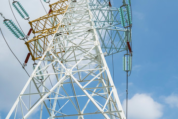 high voltage electric transmission tower