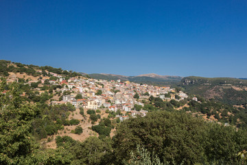 Fototapeta na wymiar Centro storico di Seulo (Nuoro) - Sardegna - Italia