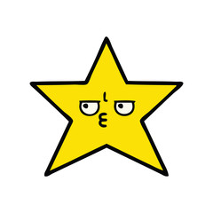 cute cartoon gold star