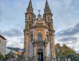 Fototapeta na wymiar Igreja de Nossa Senhora da Consolacao e Dos Santos Passos (Sao Gualter Church) in Guimaraes, Portugal