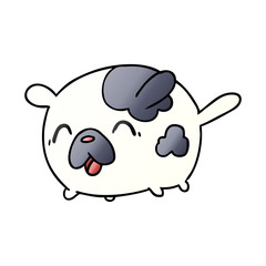 gradient cartoon kawaii cute patch dog