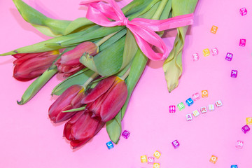 Banner hello april. Hi spring. Hello April. Welcome card We are waiting for the new spring month.