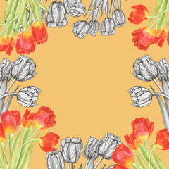 tulips pattern