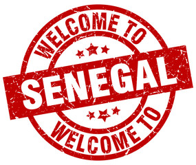 welcome to Senegal red stamp