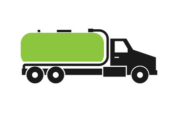 Septic tank truck icon. Clipart image isolated on white background