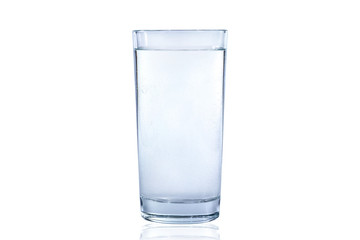 Glass of Water isolated on a white background