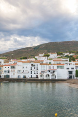 Fototapeta na wymiar Panoramic view of Cadaques on Mediterranean seaside, Spain