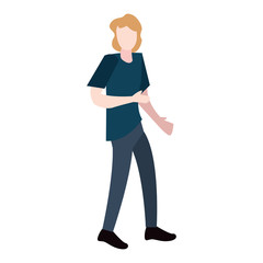 man avatar character