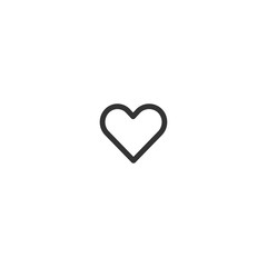 Like button icon. Social media heart sign