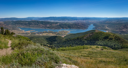 Fototapeta na wymiar Jordanelle Reservoir Panorama