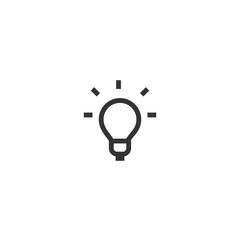 Bulb icon. Creative idea sign