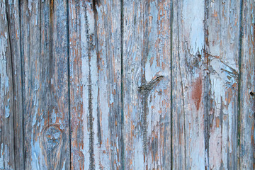 Old blue woden wall background or texture