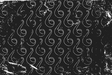 Grunge patternwith smoke pipes. Horizontal black and white backdrop.