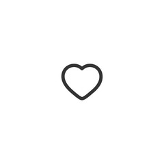 Like button icon. Social media heart sign