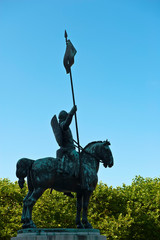 Reiterstandbild von Otto von Wittelsbach, Herzog von Bayern, vor der Bayerischen Staatskanzlei,...