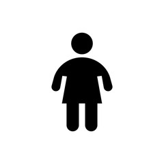 Woman icon. Wc sign