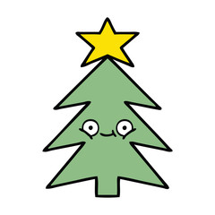 cute cartoon christmas tree