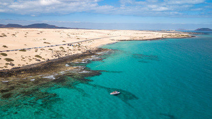 10.01.2019: Corralejo Fuerteventura: tourists visit the coast of fuerteventura with taxi service