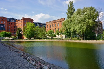 Ancient textile factory - Loft Aparts - details of architecture of the city of Lodz, Poland