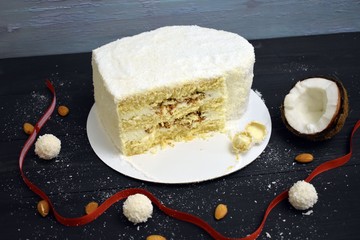 Raffaello cake Ekaterinburg, Sverdlovskaya oblast, Russian Federation 13 march 2019