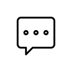 Chat message icon. Comment sign