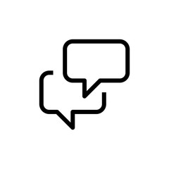 Chat message icon. Comment sign