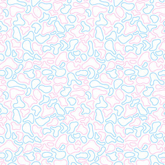 Fluid, liquid flow shapes pattern. Geometric Seamless pattern. Abstract vector illustration with geometric elements, shapes.