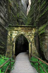 Gothic Gate, Adrspach, Teplice, Rock Town, Czech Republic